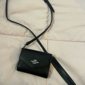 Coach Black Leather Crossbody Bag